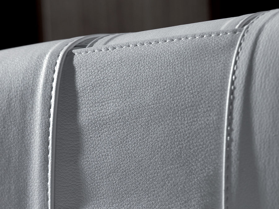 Letto Kira matrimoniale imbottito con Box contenitore
